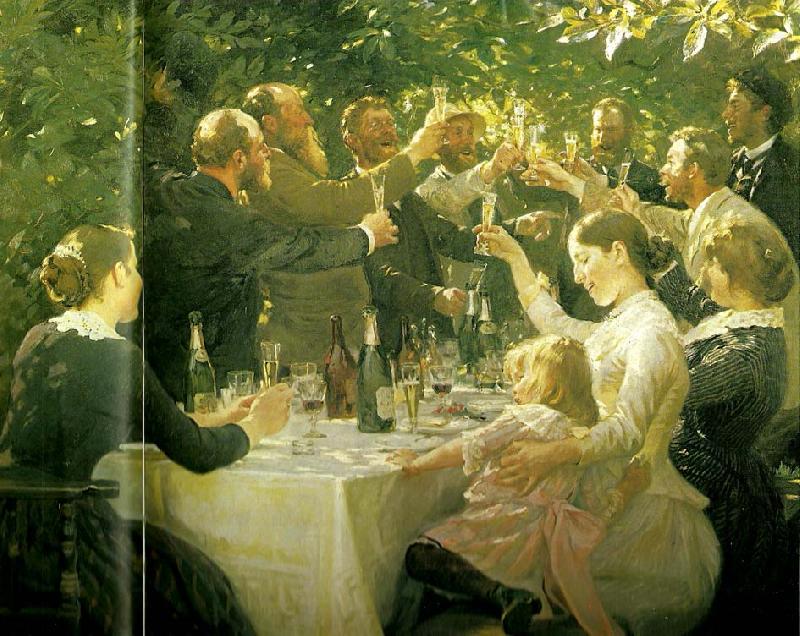 frokostgildet, hip, hip, hurra,, Peter Severin Kroyer